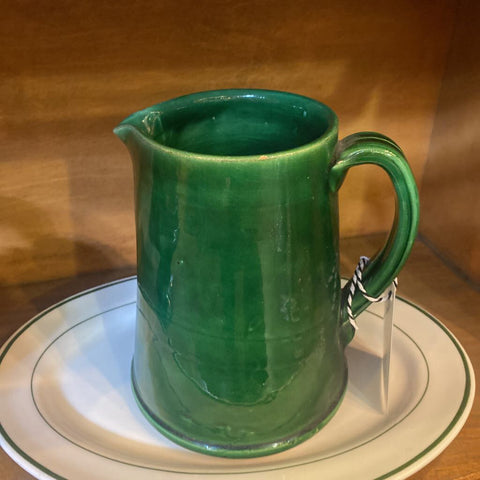 Green Pottery Pitcher