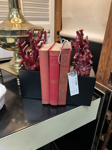 Pair of Coral Bookends