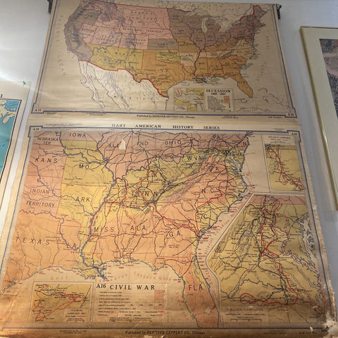 Civil war school map