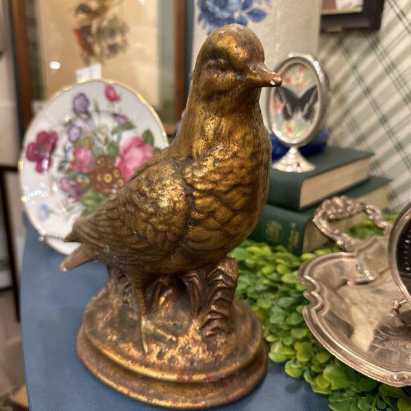 Large Gold Bird sculpture