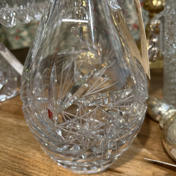 Belgian Cut Crystal Decanter Vintage