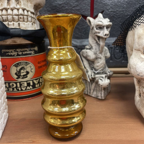 Moxie - Antique Gold Mercury Glass Beehive Vase