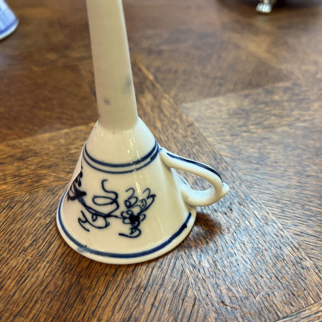 Blue onion funnel, 4 1/2" tall