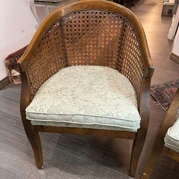 Vtg. Cane Back Chairs (Pr.) 23"W X 20"D X 30"H IN STORE PICKUP ONLY