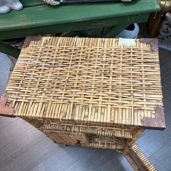 Vintage Wicker Chest 19.5"w x 12"d x 28.5"h IN STORE PICKUP ONLY