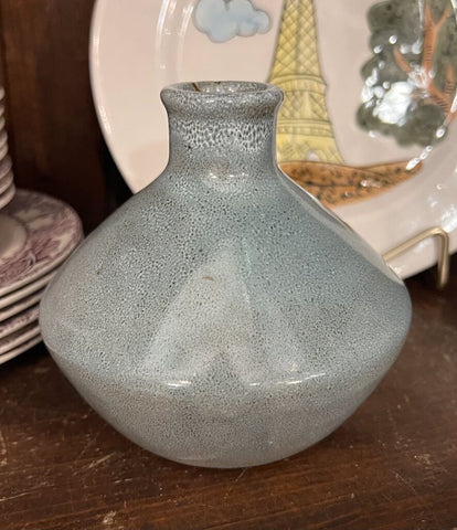 Light blue pottery vase