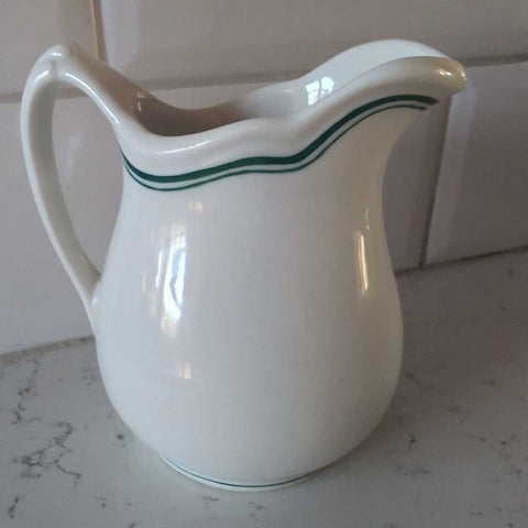Vintage White Walker China Pitcher 6 inches