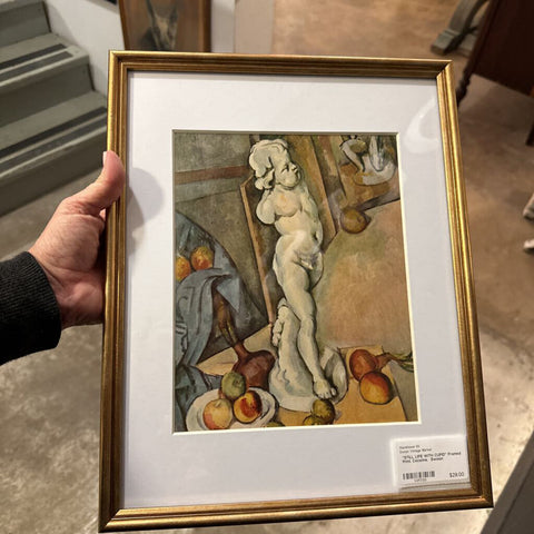 "STILL LIFE WITH CUPID" Framed Print. Cezanne. Swoon