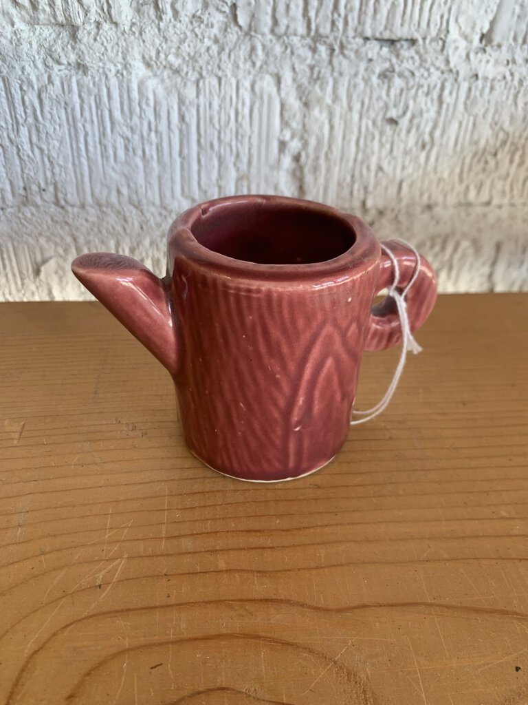 Vintage Pottery Rose Pitcher Pot- 4.5" w x 3" t