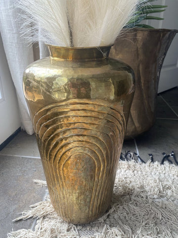 Vintage Brass Vase 18H