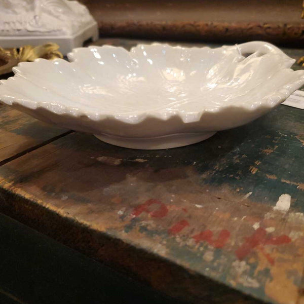 ironstone leaf dish