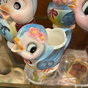 Lefton Bluebird creamer, beak chip