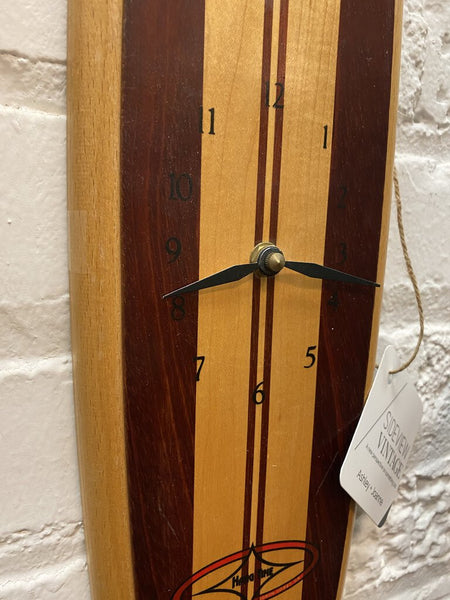 Wooden Surfboard Clock W1415