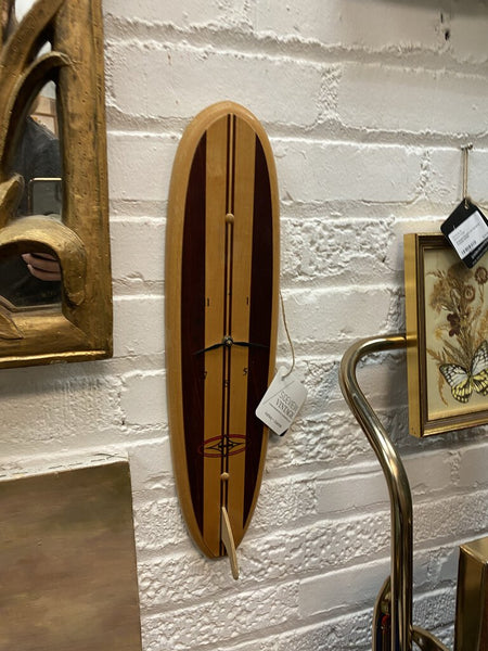 Wooden Surfboard Clock W1415
