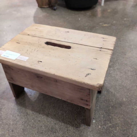 Primitive Pine Stool 15x11x10. IN STORE PICKUP ONLY