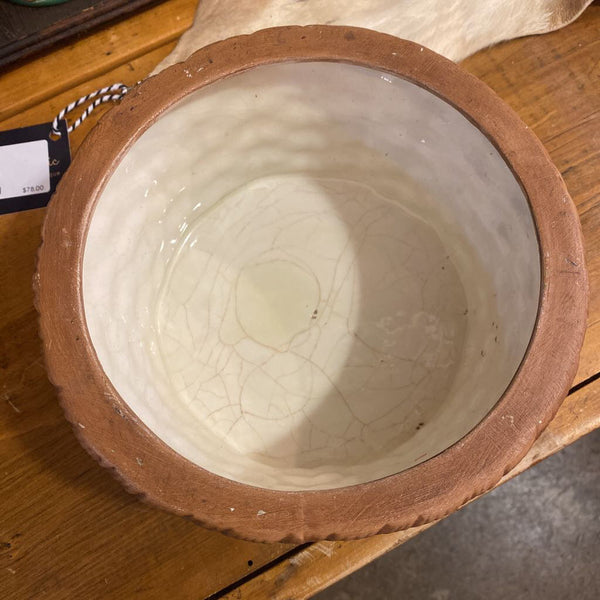 Ceramic Basketweave Planter