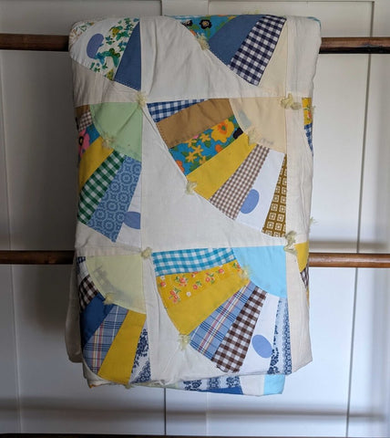 Vintage Handmade Quilt 60x84