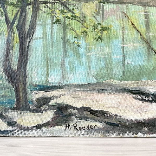 Moxie - Roeder Fishing Salt Creek Painting - 16x20