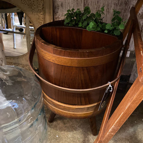 Wood Bucket Stand
