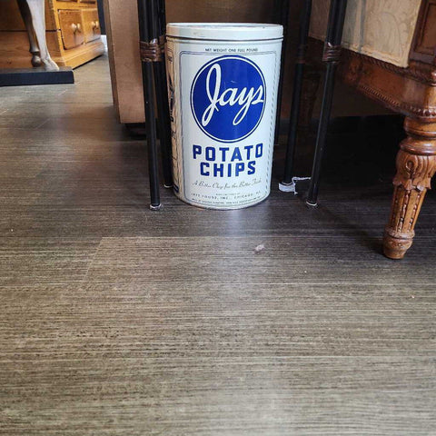 Jay's potato chip tin