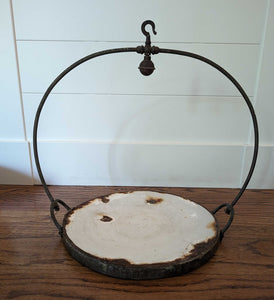 Antique Enamel Scale Tray