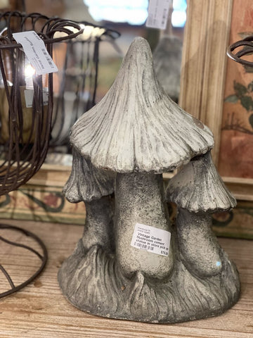 Vintage Garden Mushroom cement statue in store pick up only
