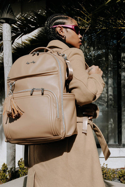 Cognac Boss Plus Backpack Diaper Bag