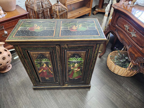 13.5 x 30 x 33.5 tall Hand painted cabinet **In Store Pick Up Only**