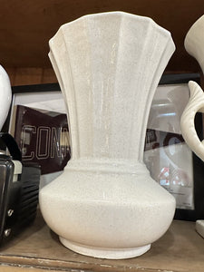 Tall white vase 7x10