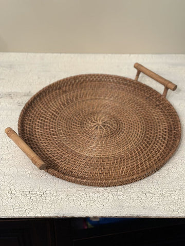 WOVEN SERVING TRAY