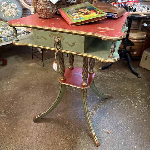 French Table - red top