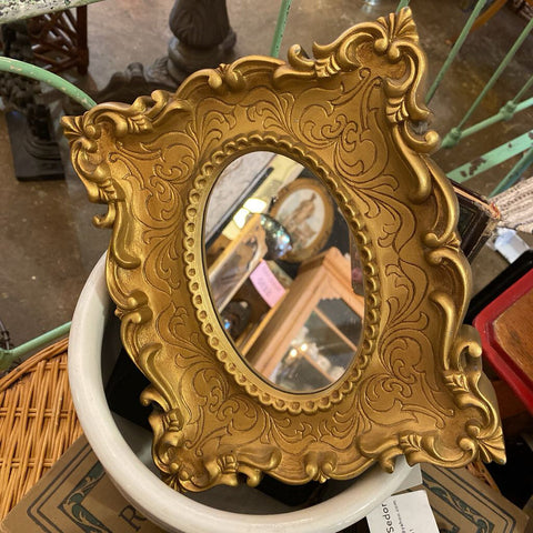 Gold Ornate Mirror 7.5x9
