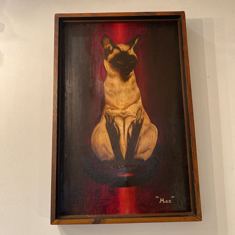 MAC the Siamese cat painting 36 X 24