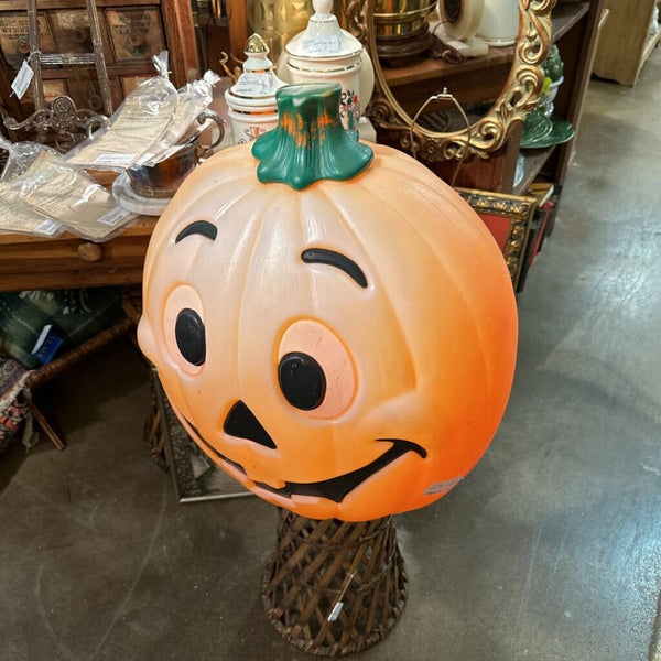 Large vintage blowmold pumpkin as is