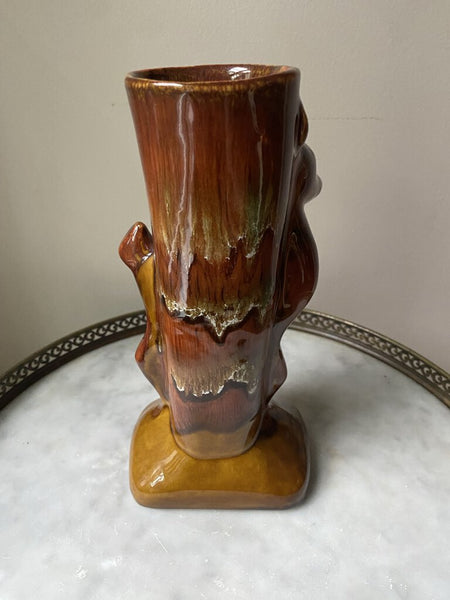 Deer MCM Vase 9" tall W1124