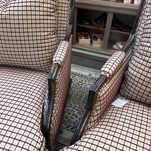 Pair Down Filled Upholstered Chairs -In Store Pick Up Only