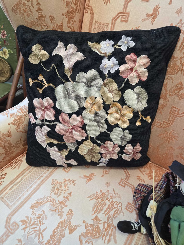 Needle point pillow 17 x 17