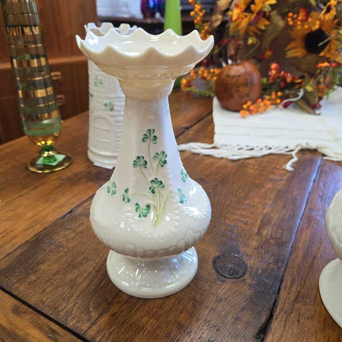 Belleek 8" tall vase