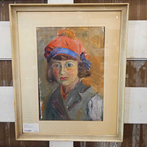 portrait of girl in hat