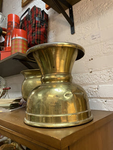 Brass Flat-Bottom Spittoon