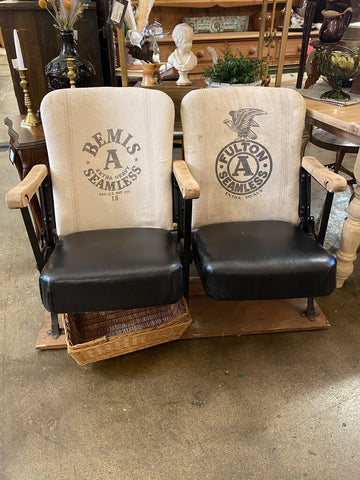 Feedsack Theater Seats 43L 26D 33H IN STORE PICKUP ONLY