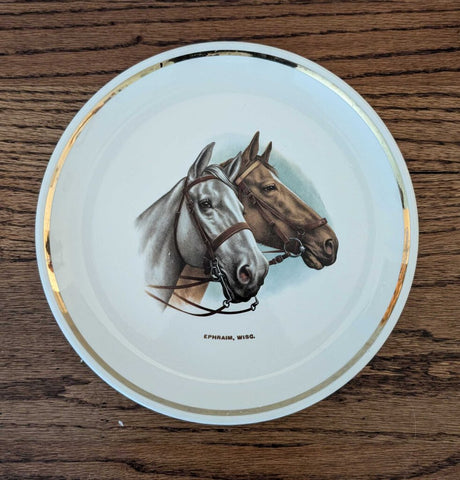 Vintage Horse Portrait Plate Ephraim, Wisc. - 9"