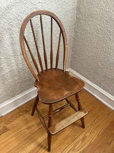 Vg Rare S Bent & Bros Windsor Colonial Child Step Chair 37.5H x 14W (in store P/U)