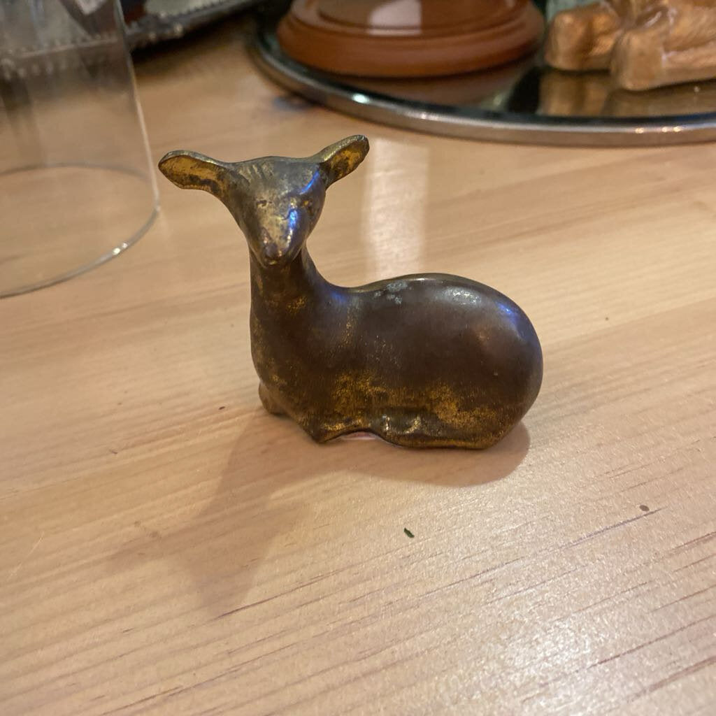 Small Brass Deer