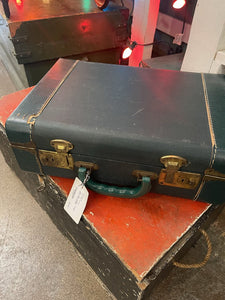 Jen's Fresh Vintage ~ Vintage green small suitcase .