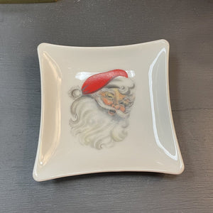 Moxie - Square Santa Trinket Dish - 4.5"