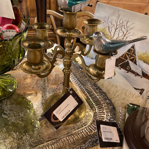 Small Brass Candleabra