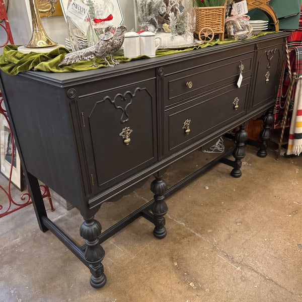 ANTIQUE BUFFET, PAINTED AND RESTORED 66”W x 22 1/2” x 36”H