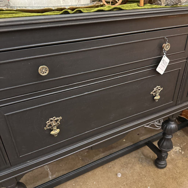 ANTIQUE BUFFET, PAINTED AND RESTORED 66”W x 22 1/2” x 36”H