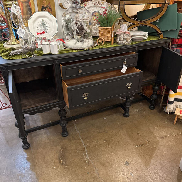 ANTIQUE BUFFET, PAINTED AND RESTORED 66”W x 22 1/2” x 36”H